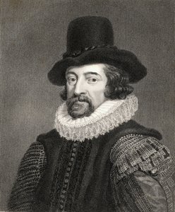 1833年に出版された「肖像画のギャラリー」からのフランシスベーコン、第1男爵（1561-1626） 作： English School